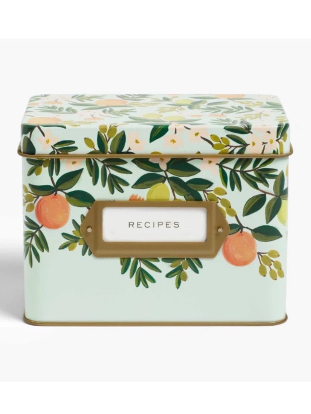 Rifle Paper Co Citrus Floral Recipe Box